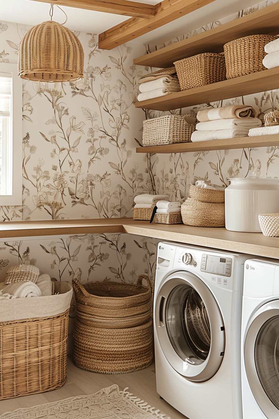 laundry room mural ideas - 10