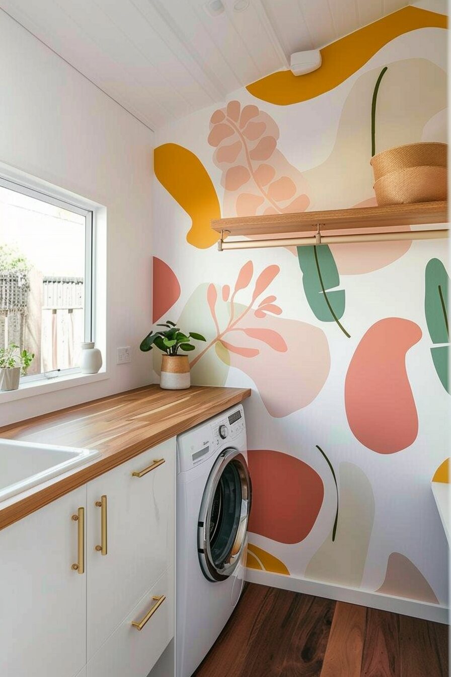 laundry room mural ideas - 11