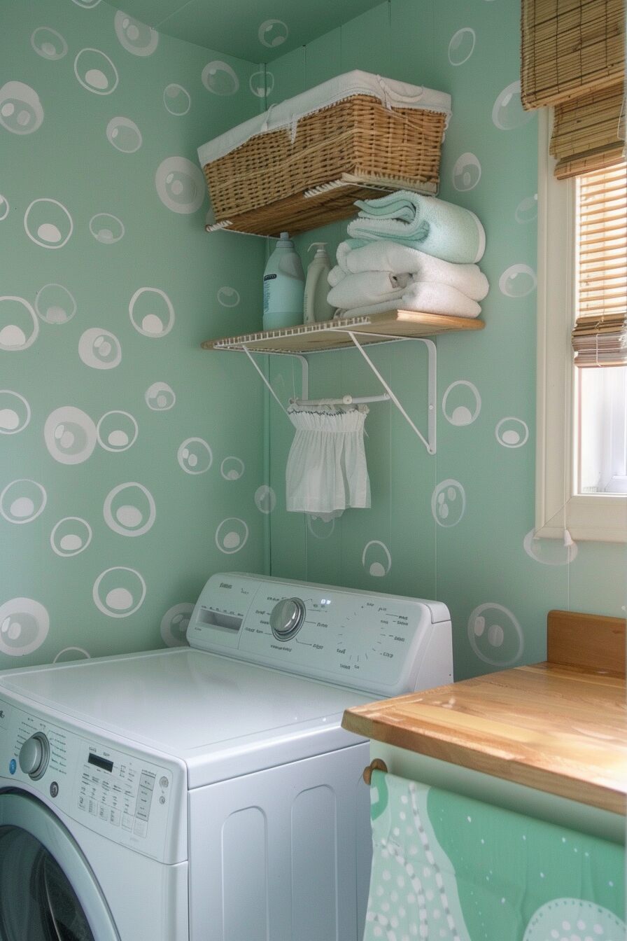 laundry room mural ideas - 12