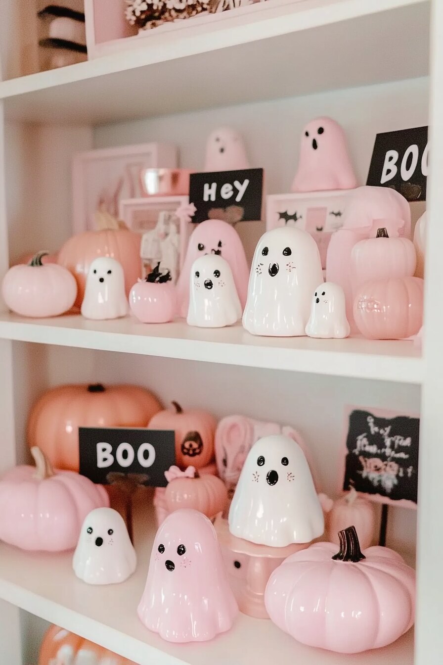 pink halloween bedroom decor - 8