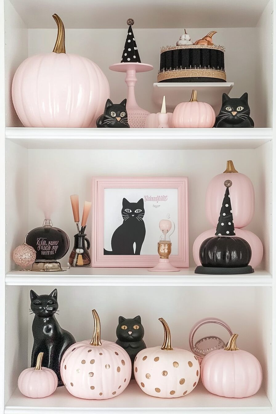 pink halloween bedroom decor - 9