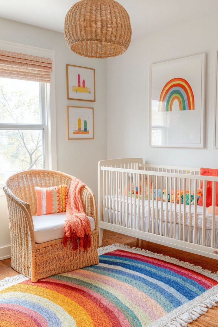 30+ Inspiring Rainbow Nursery Ideas for a Joyful Baby Room - H.M.G