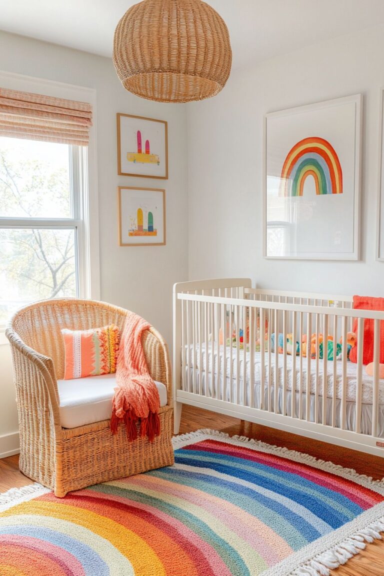 30+ Inspiring Rainbow Nursery Ideas for a Joyful Baby Room - H.M.G
