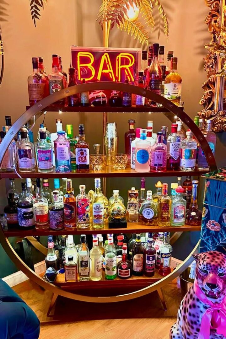 Bar Stack Shelf 18 Stylish Home Bar Shelf Ideas to Elevate Your Space - H.M.G