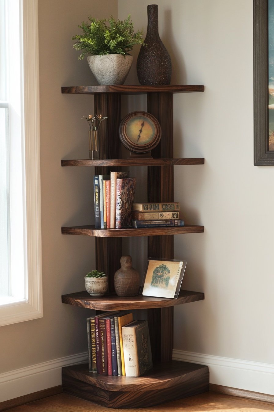 bedroom bookshelf