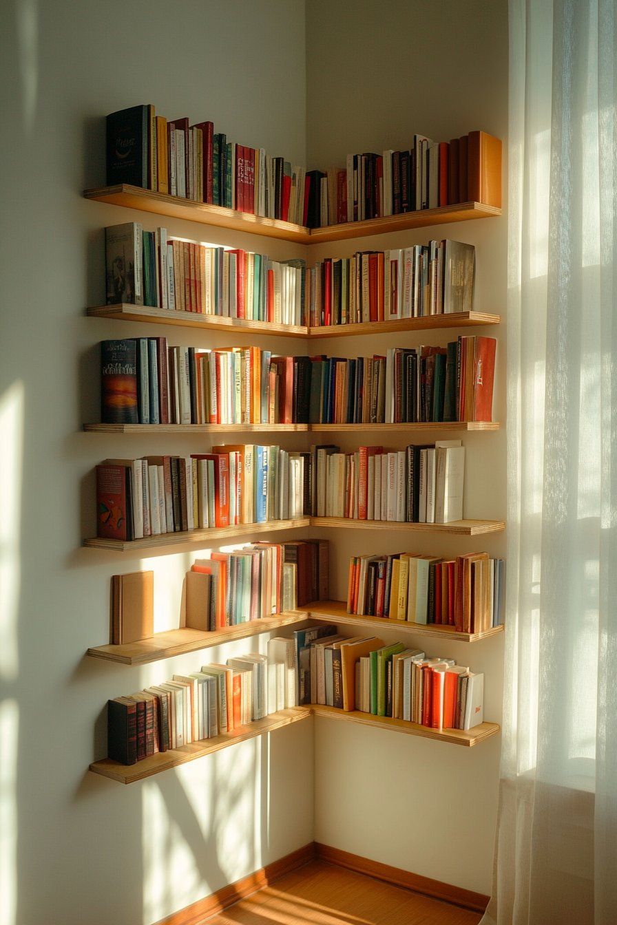 bedroom bookshelf