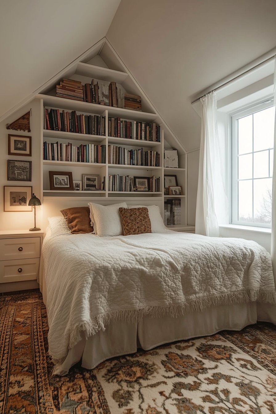 bedroom bookshelf