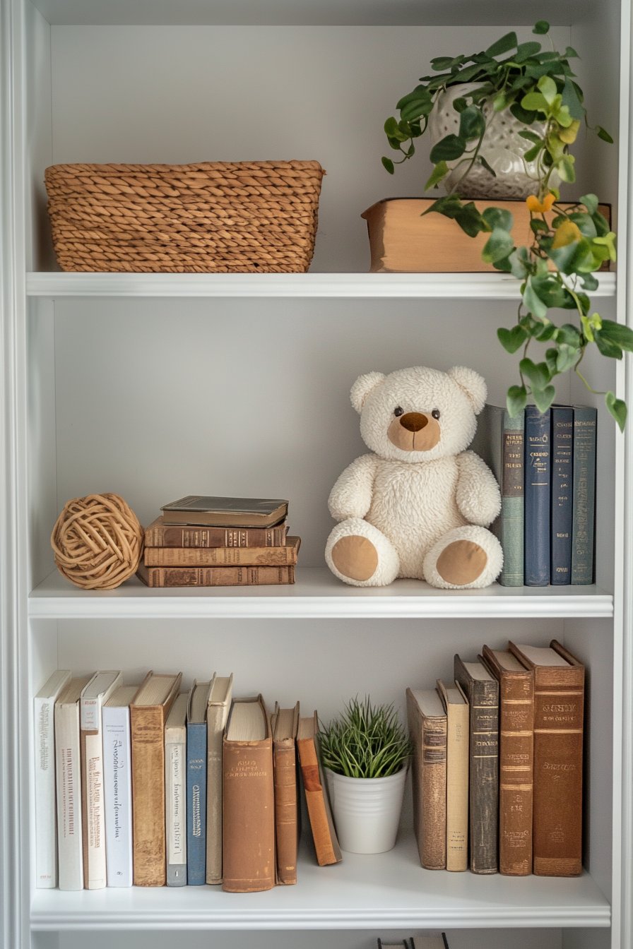 bedroom bookshelf