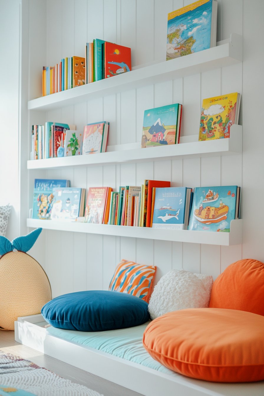 bedroom bookshelf