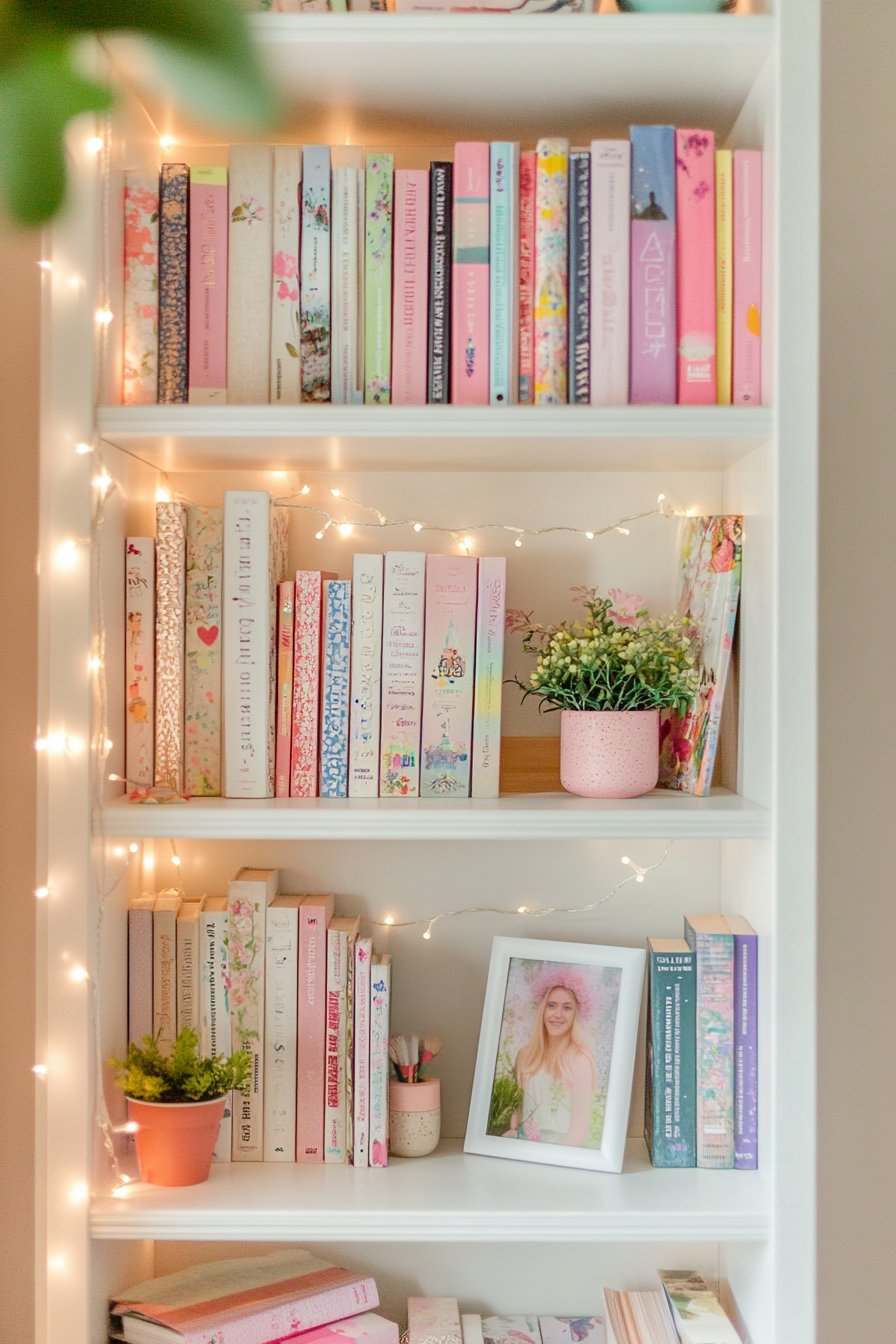 bedroom bookshelf