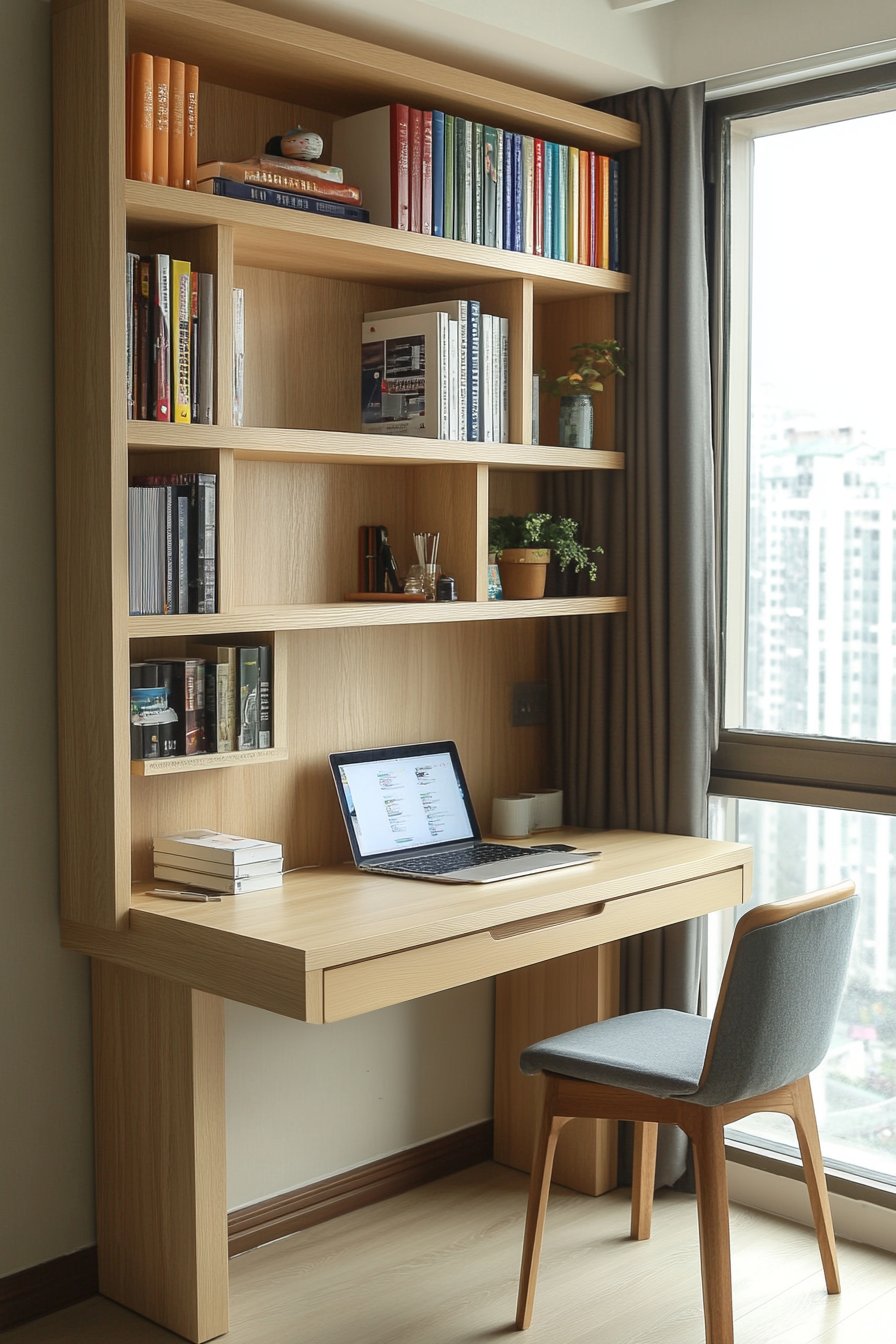 bedroom bookshelf