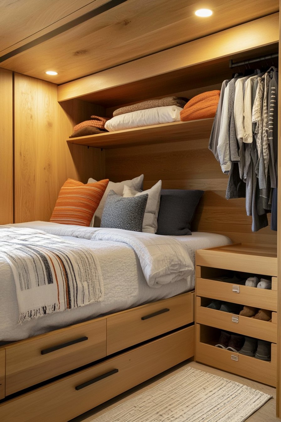 bedroom storage idea