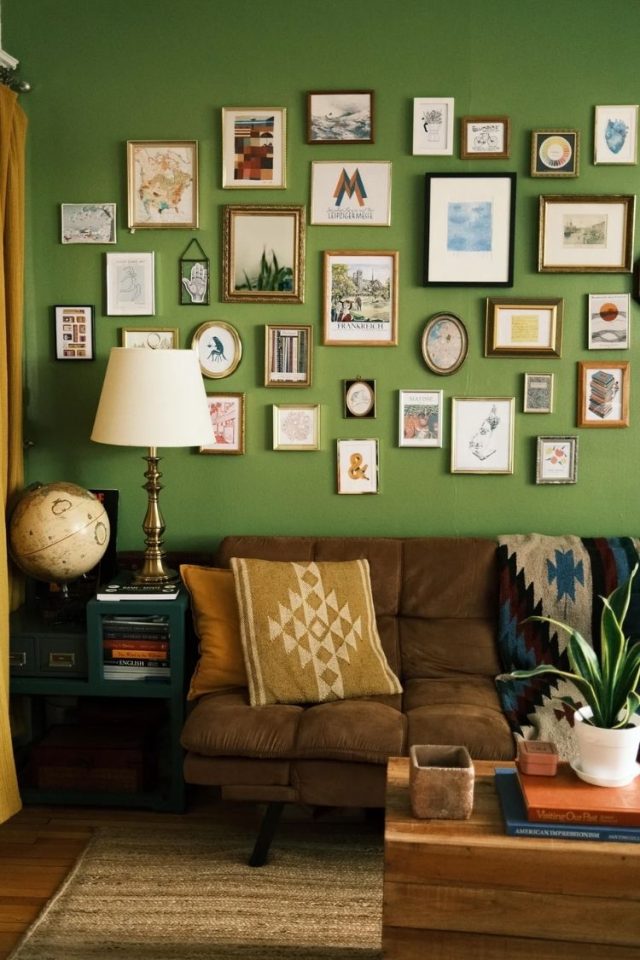 100+ Inspiring Gallery Wall Ideas to Make Your Living Room Pop - H.M.G