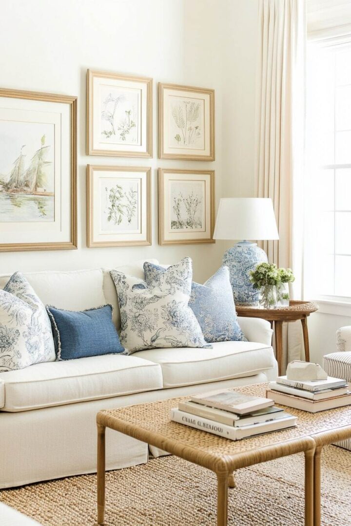 100+ Inspiring Gallery Wall Ideas to Make Your Living Room Pop - H.M.G