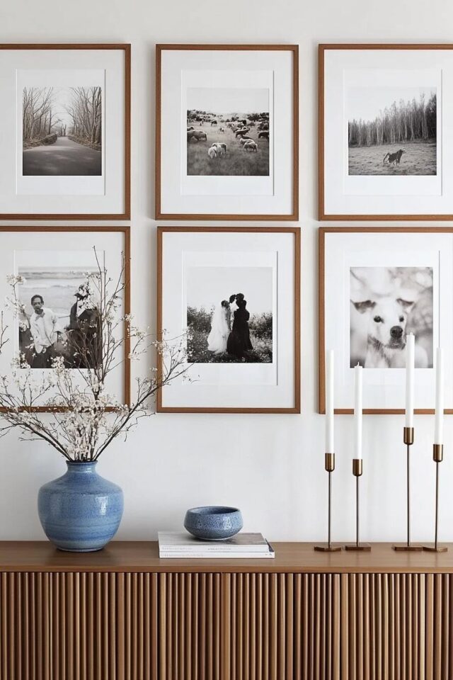 100 Inspiring Gallery Wall Ideas to Make Your Living Room Pop - H.M.G
