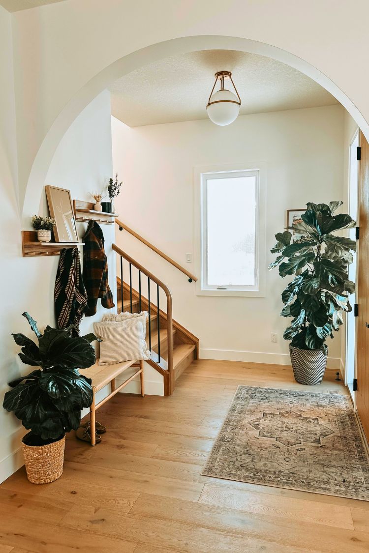 simple boho hallway 