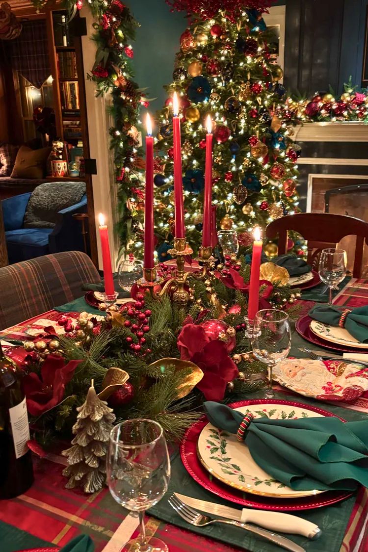 elegant christmas table centerpiece