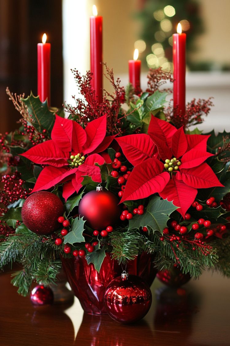 elegant christmas table centerpiece