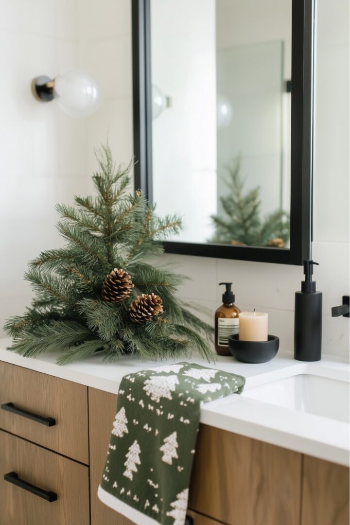Simple Christmas Bathroom Decor Ideas: Easy Festive Touches for Your Home