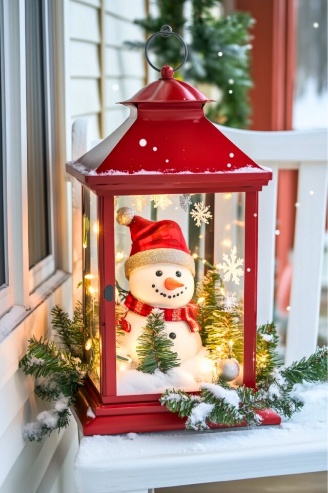 20 Outdoor Christmas Lantern Ideas to Transform Your Front Porch - H.M.G