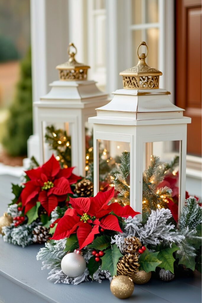 20 Outdoor Christmas Lantern Ideas to Transform Your Front Porch - H.M.G