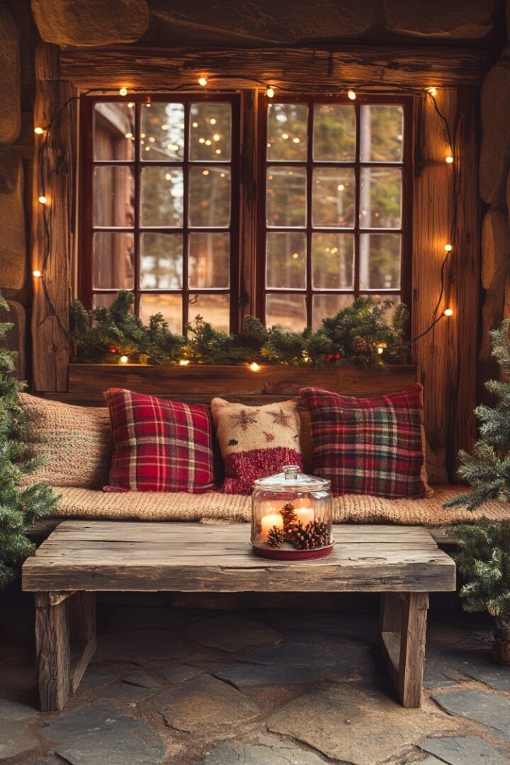 20 Magical Rustic Cabin Christmas Decor Ideas - H.M.G