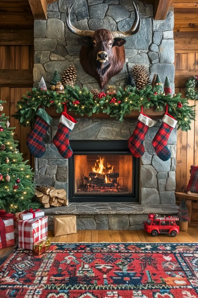 20 Magical Rustic Cabin Christmas Decor Ideas - H.M.G