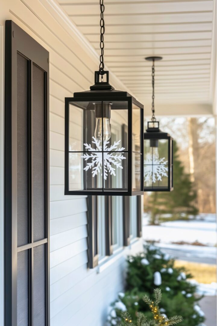 20 Outdoor Christmas Lantern Ideas to Transform Your Front Porch - H.M.G