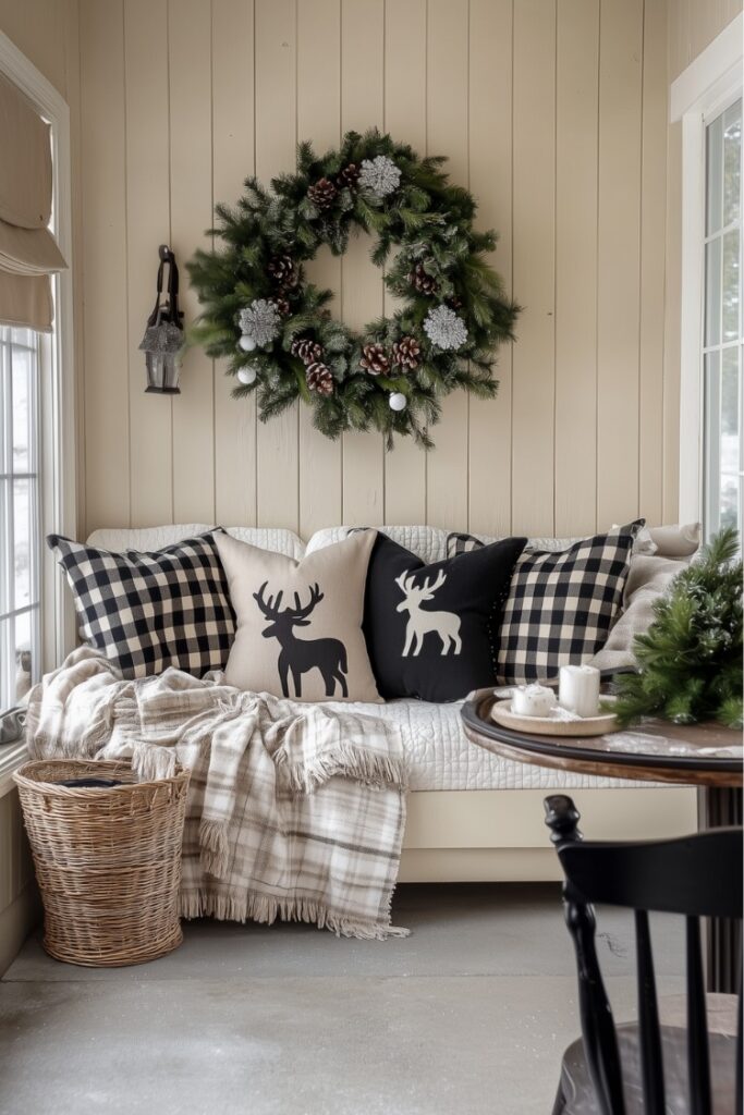 20 Farmhouse Christmas Porch Ideas That Will Transform Your Holiday ...