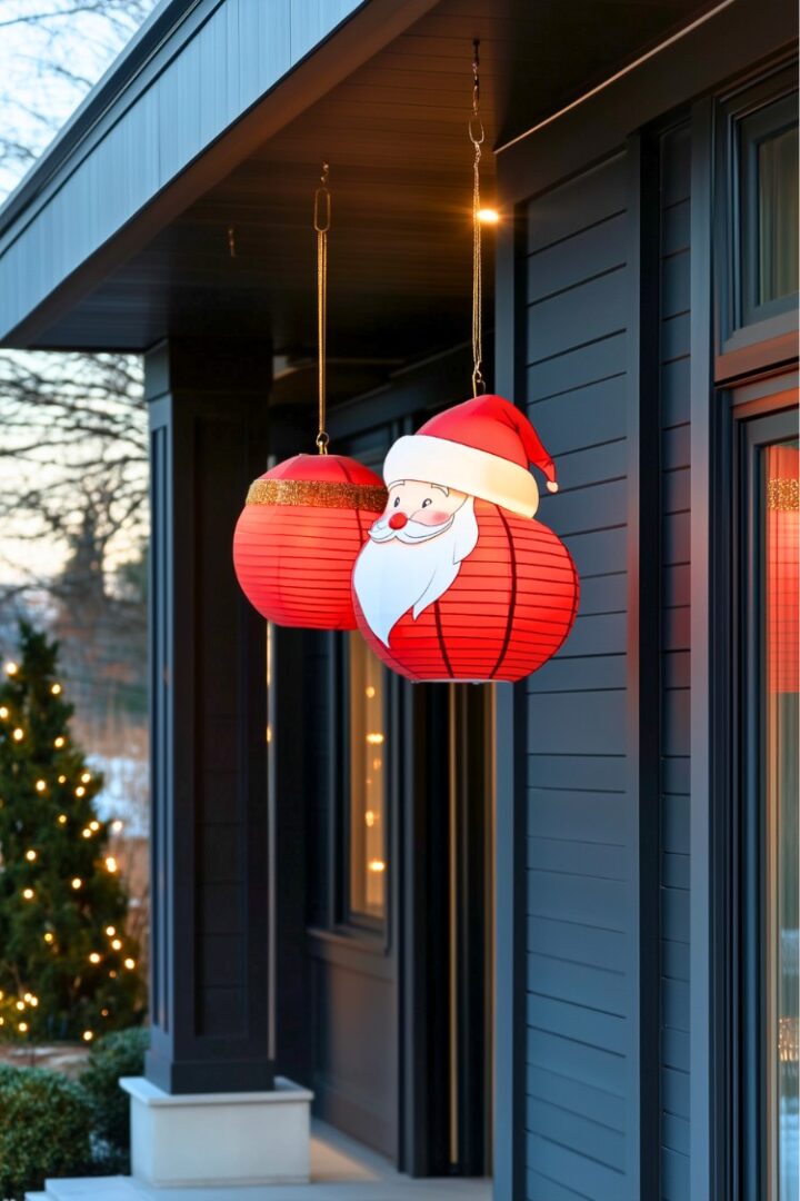 20 Outdoor Christmas Lantern Ideas to Transform Your Front Porch - H.M.G