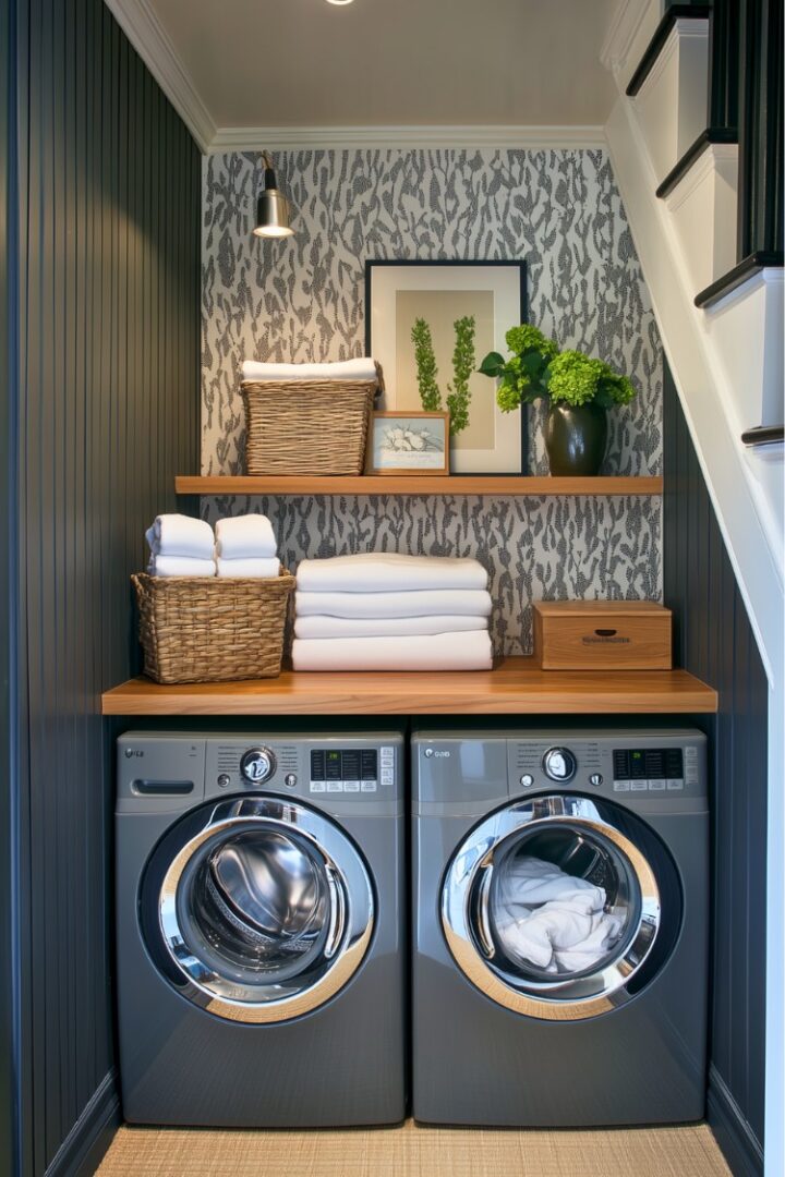 10+ Space-Saving Laundry Ideas Under the Stairs You Need to See - H.M.G