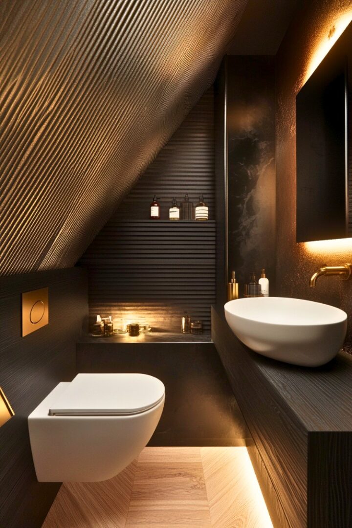 14 Small Bathroom Under Stairs Ideas to Make the Most of That Cozy