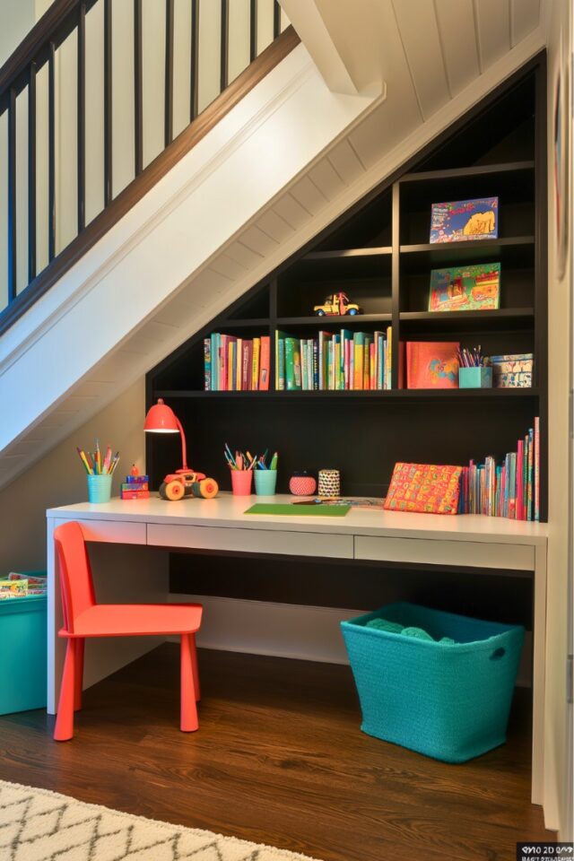 15+ Fun Play Area Ideas Under the Stairs for Kids - H.M.G