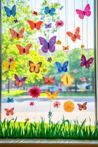 Origami Spring Window Display 20 Adorable Spring Window Display Ideas for Schools [Easter Updated ...