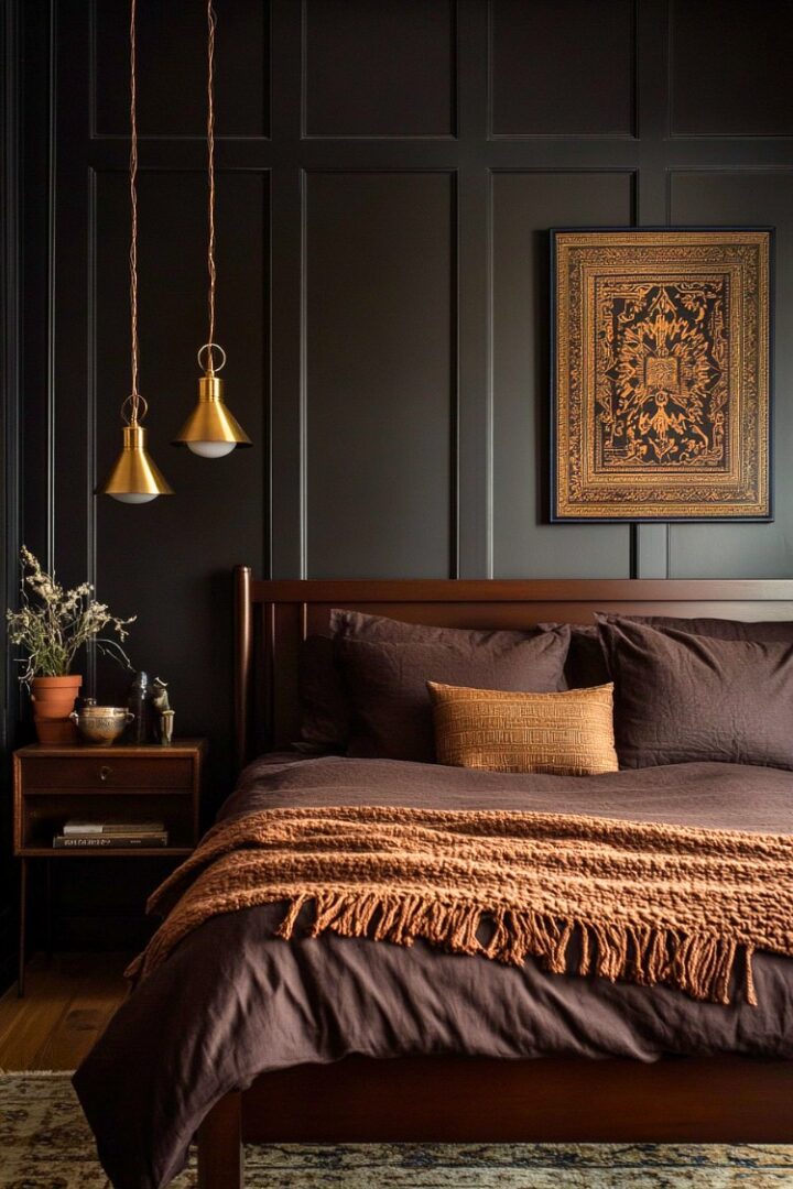 20+ Black and Brown Bedroom Ideas That Blend Style and Comfort ...