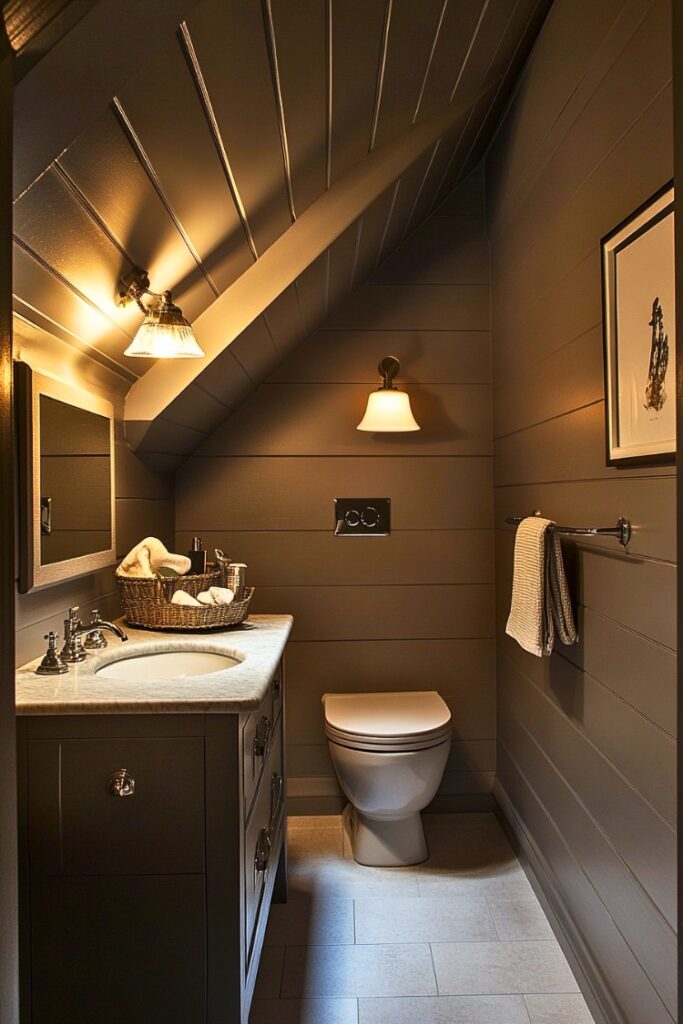 14 Small Bathroom Under Stairs Ideas to Make the Most of That Cozy
