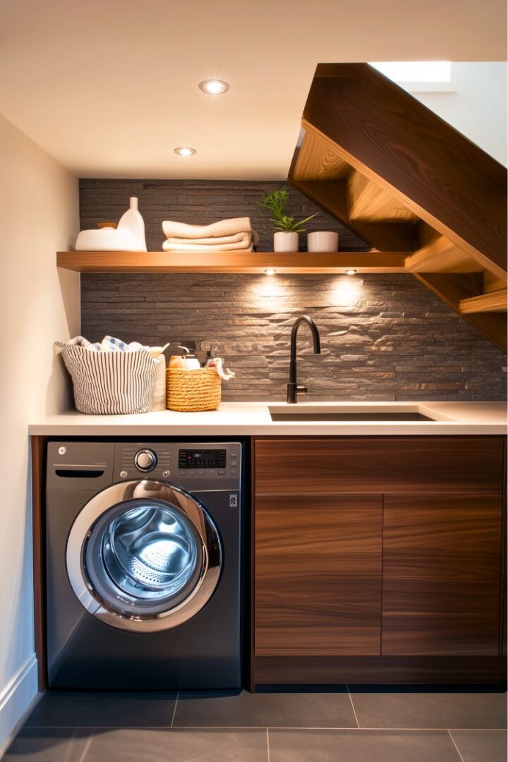 10+ Space-Saving Laundry Ideas Under the Stairs You Need to See - H.M.G
