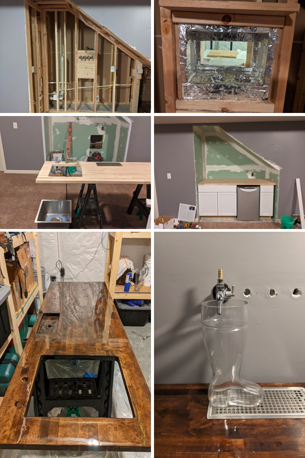 Under-Stair Bar Build DIY 2