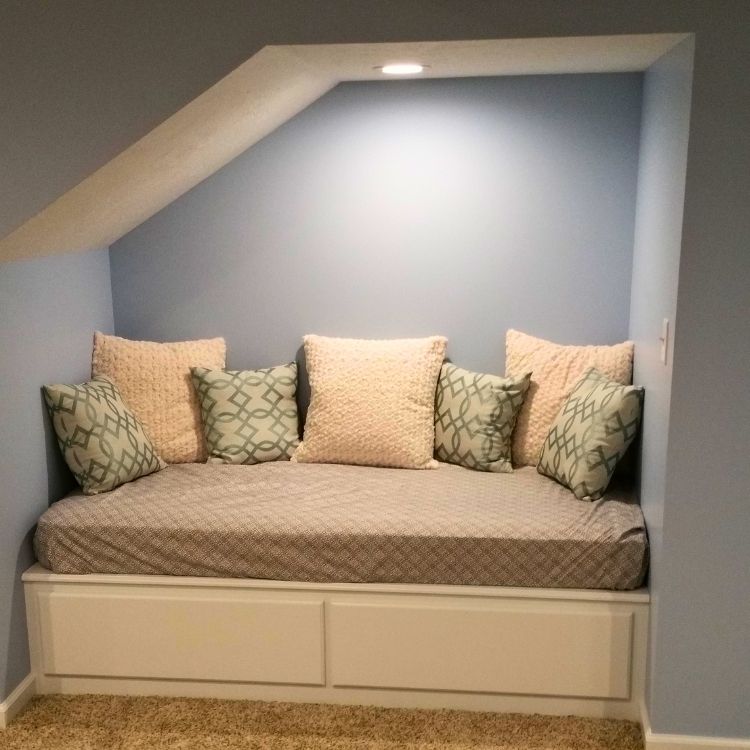 under stairs reading nook for kids