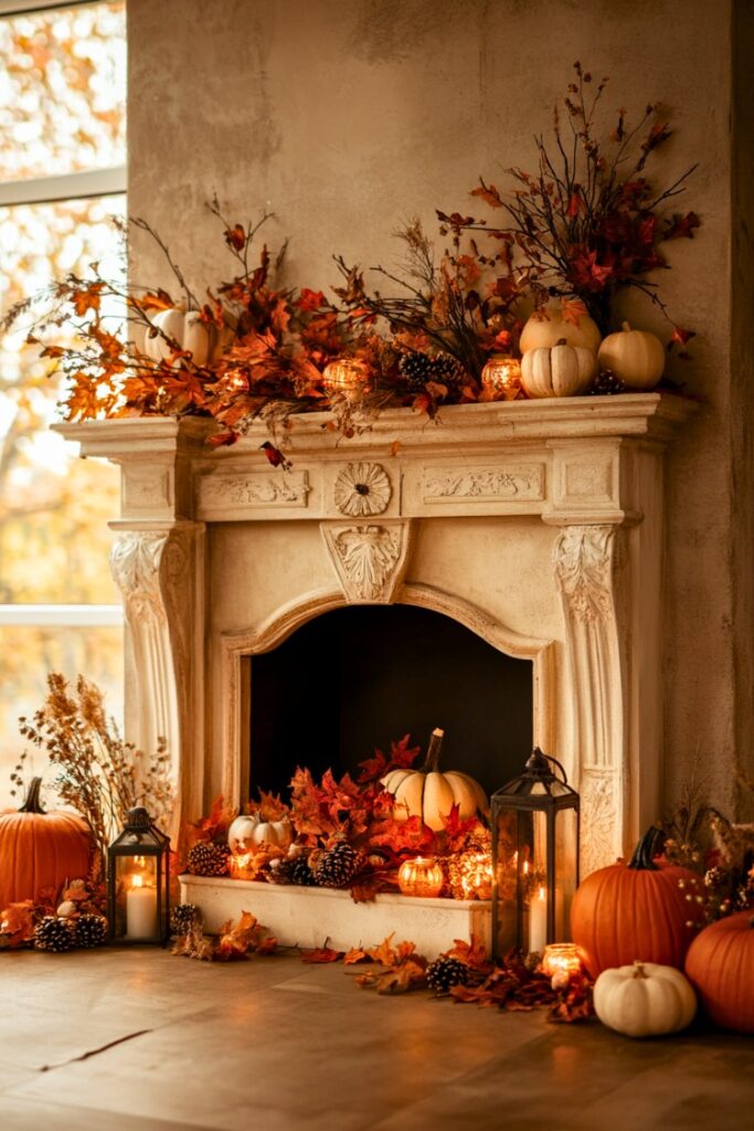 14 Creative Ways to Decorate an Unused Fireplace - H.M.G