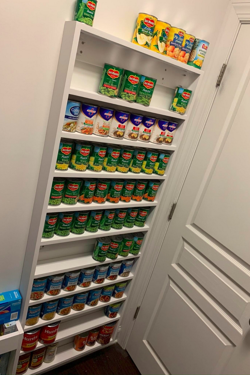 Minimalist Behind-the-Door Pantry Can Storage Shelf for Small Kitchens