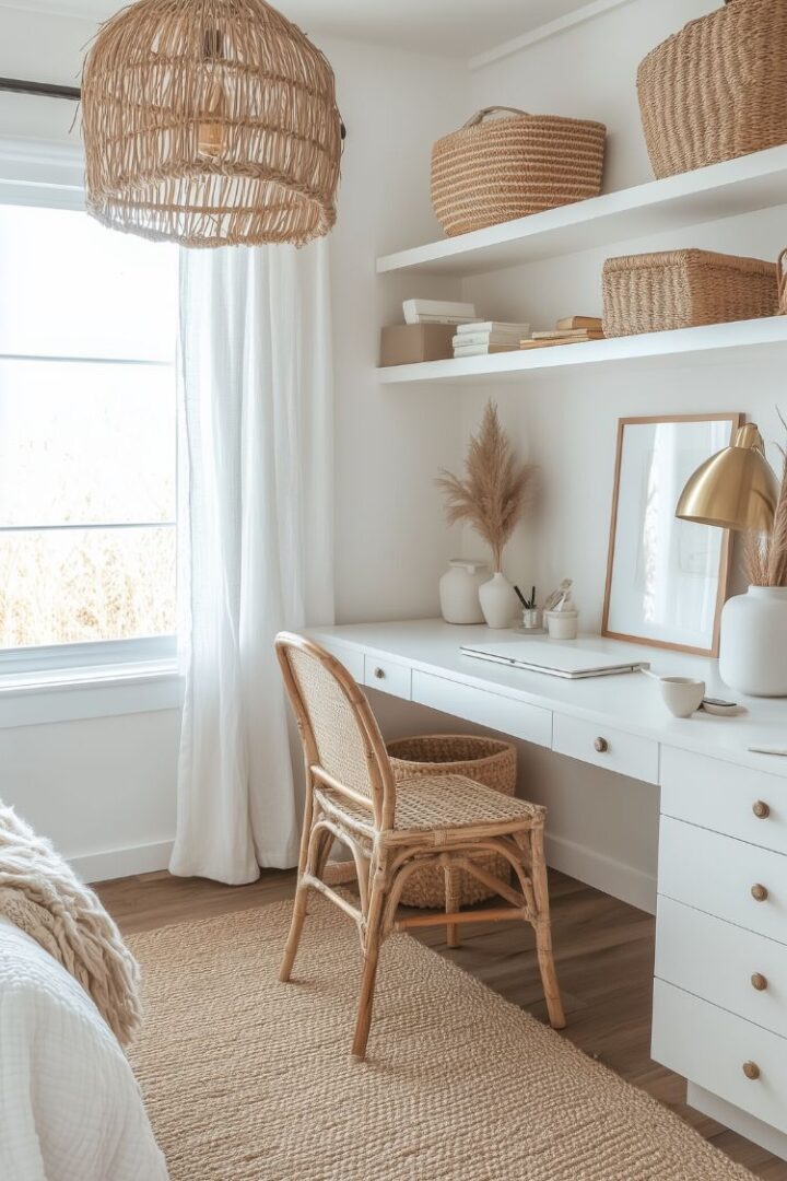 I Loved How These Small Cozy Bedroom Office Setups Feel Productive and Peaceful - H.M.G