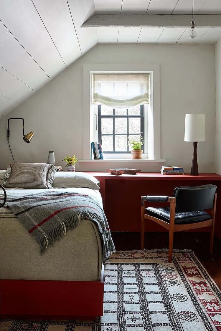 Office Nook in an Attic Bedroom