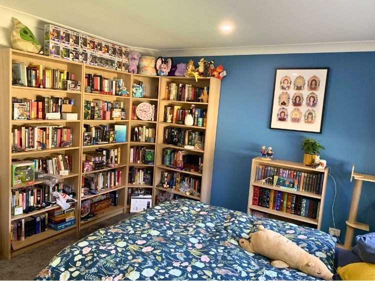 bedroom home library