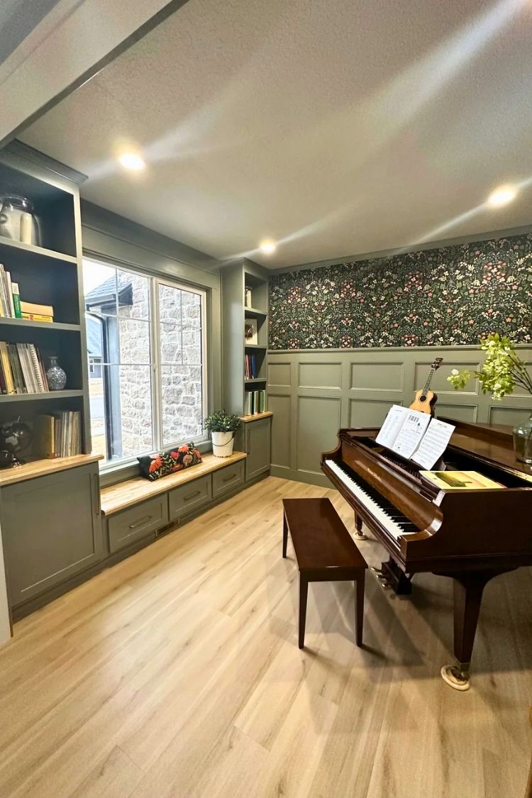 cozy music room