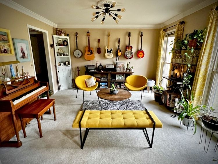 cozy music room