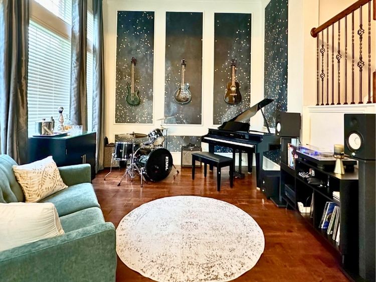 cozy music room