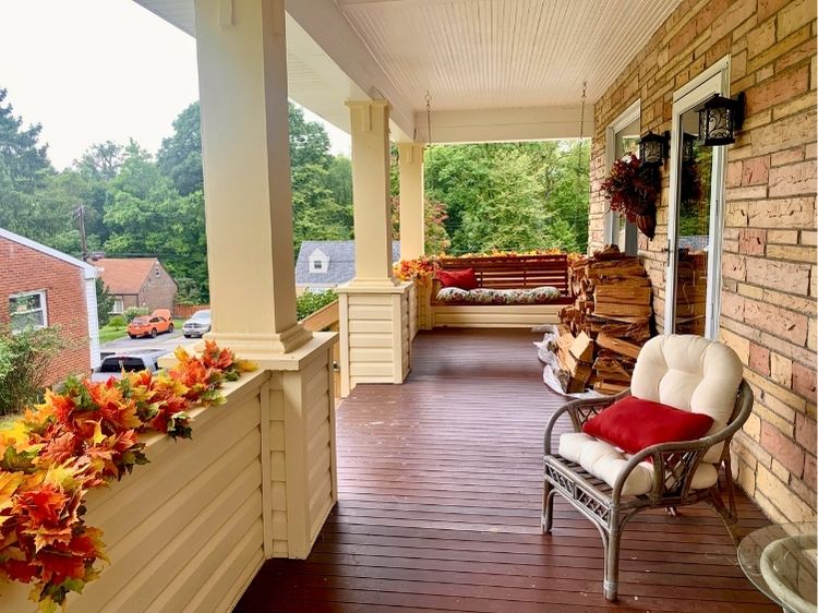 fall front porch