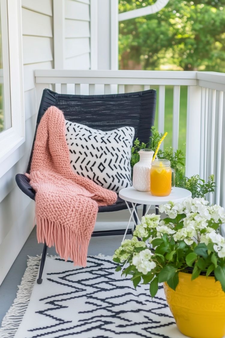 front porch with sitting area