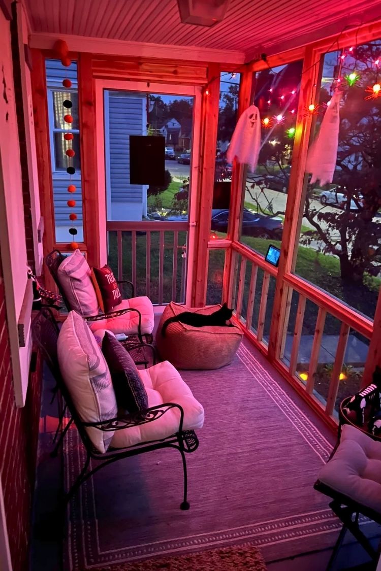 halloween front porch